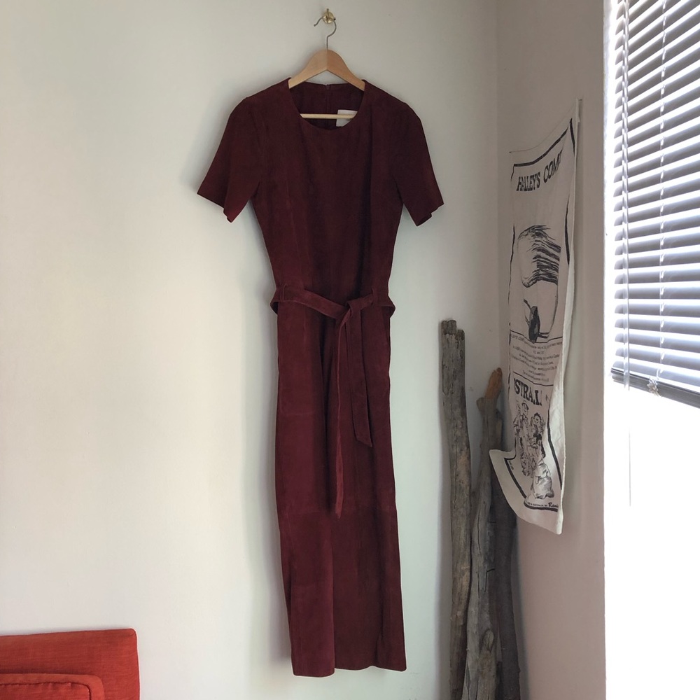 Just Female Rufus Jumpsuit In Oxblood - Picture 7 of 7